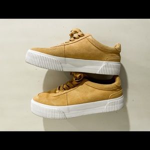 Asos Chunky Yellow Suede Sneakers 10